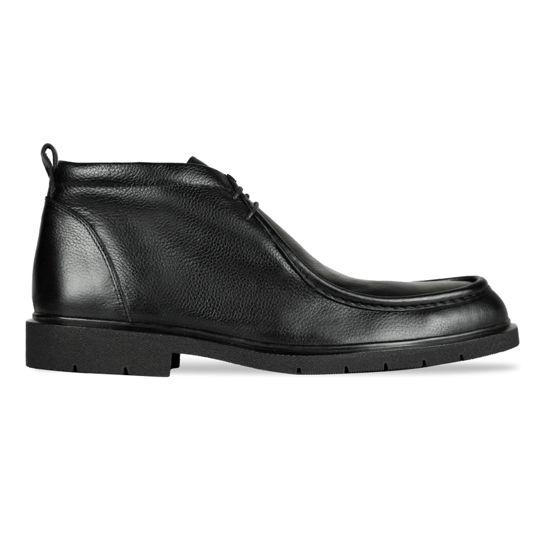 Murphy: Demi Bottes Homme - Cuir Noir