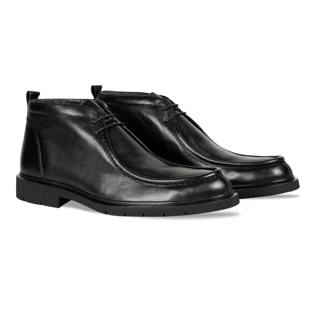 Murphy: Demi Bottes Homme - Cuir Noir