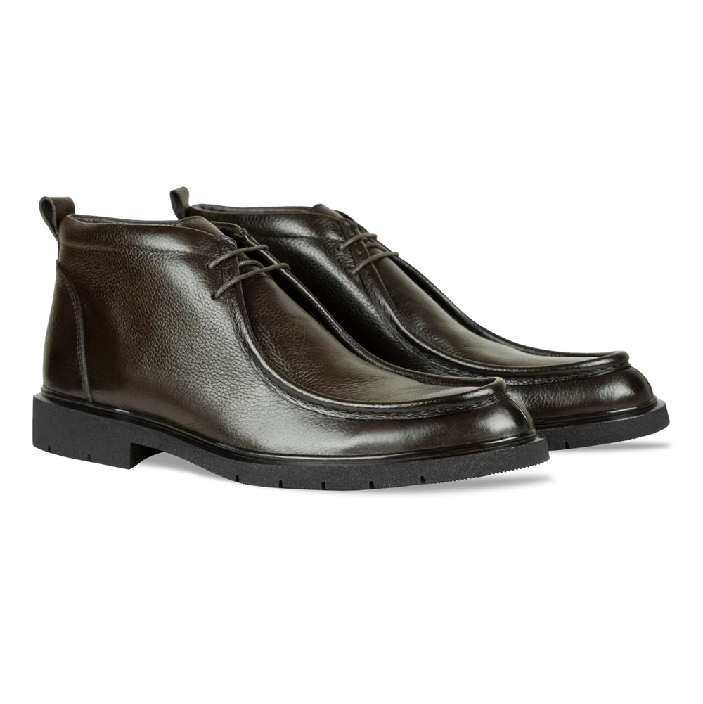 Murphy: Demi Bottes Homme - Cuir Noir